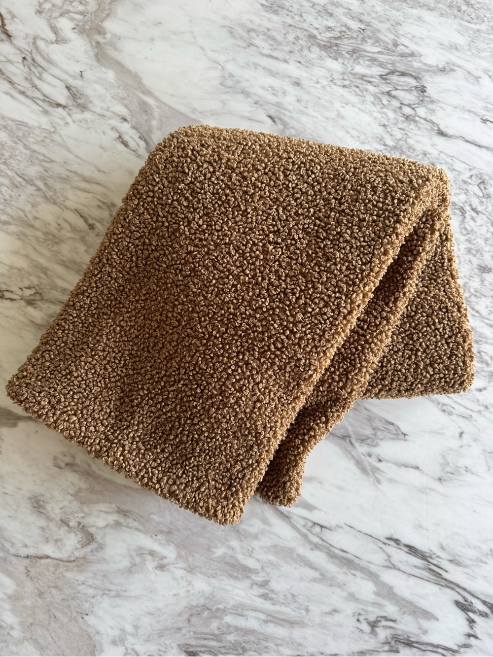 Boucle with Plush Reverse Throw Blanket - Picture 2 of 3